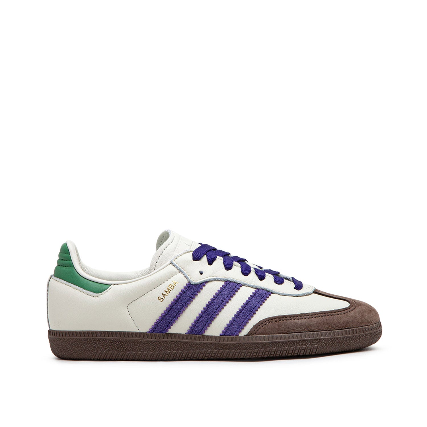 Womens Samba OG Sneakers (White / Purple / Green)