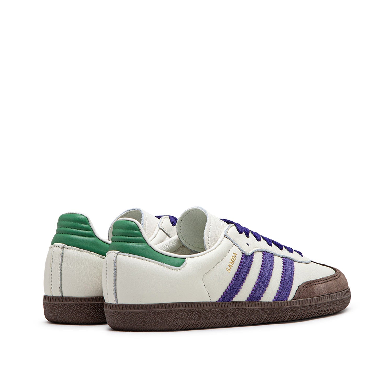 Womens Samba OG Sneakers (White / Purple / Green)