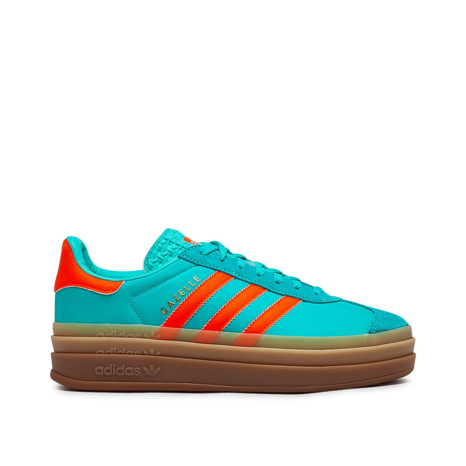 Damen-Sneaker Gazelle Bold (Türkis / Orange)