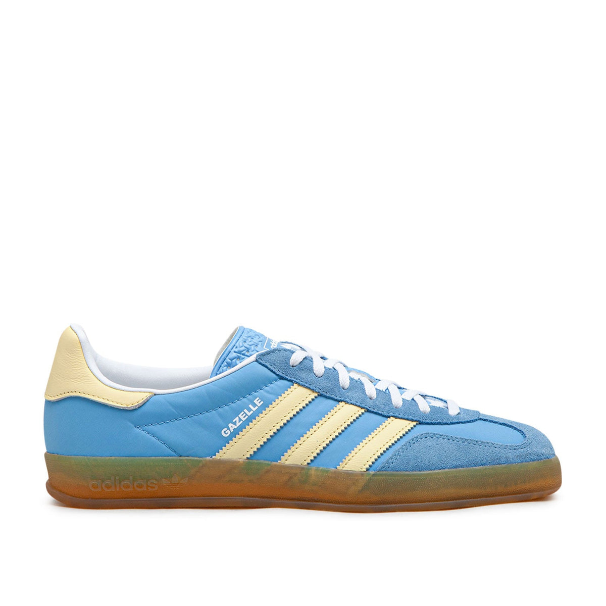 Damen Gazelle Indoor Sneaker (Blau / Gelb)