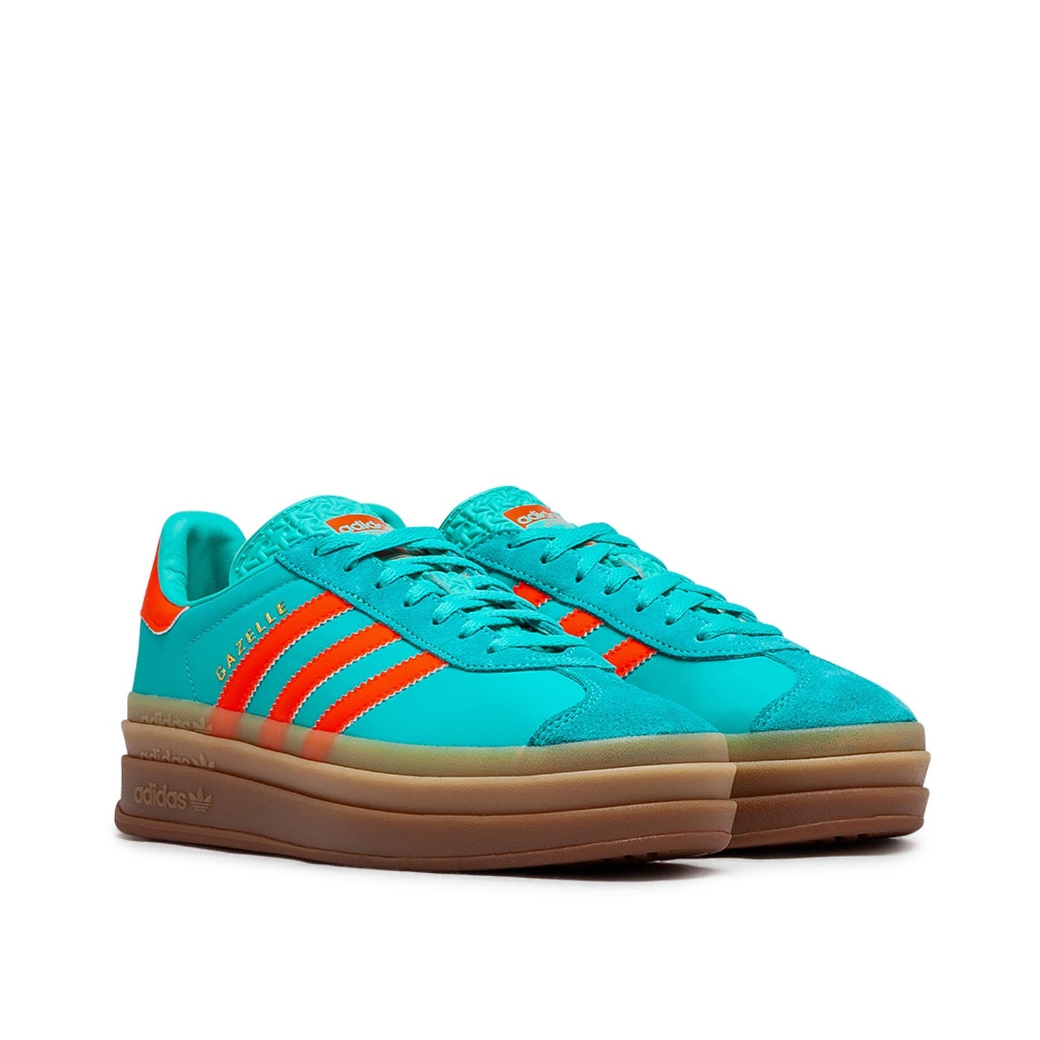 Damen-Sneaker Gazelle Bold (Türkis / Orange)