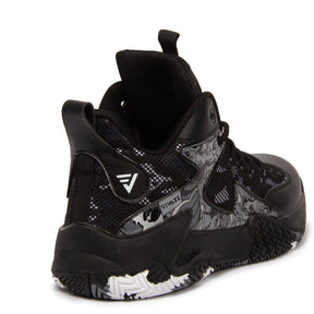 Komplett schwarze Basketball- und Volleyballschuhe - Unisex