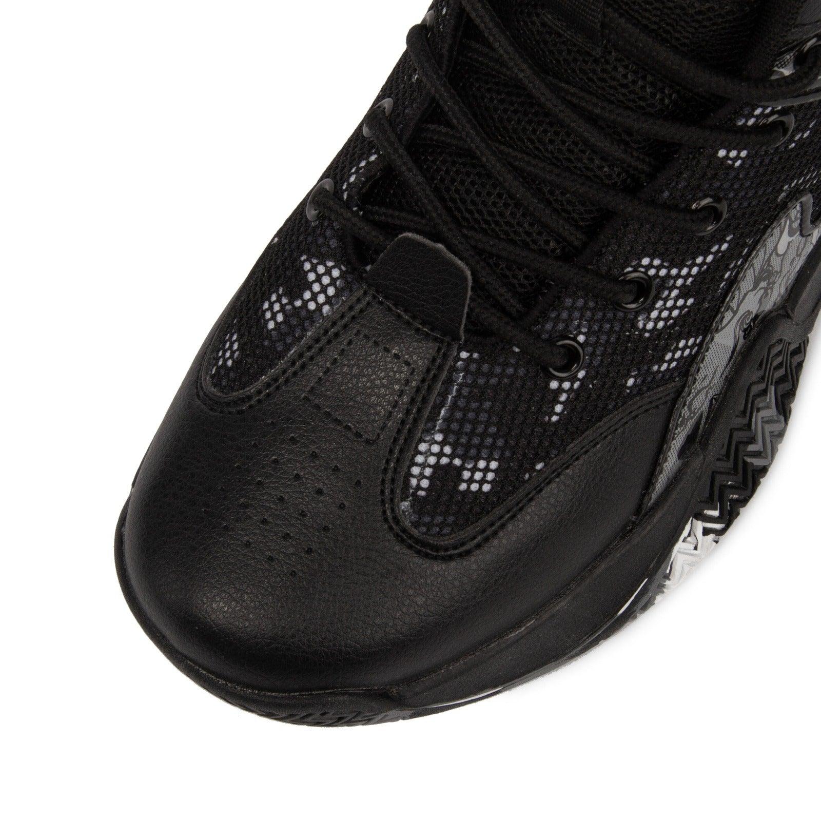 Komplett schwarze Basketball- und Volleyballschuhe - Unisex