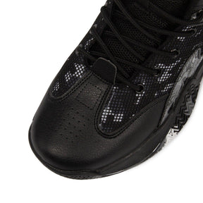 Komplett schwarze Basketball- und Volleyballschuhe - Unisex