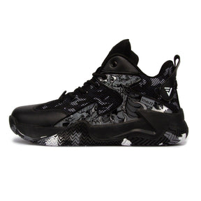 Komplett schwarze Basketball- und Volleyballschuhe - Unisex