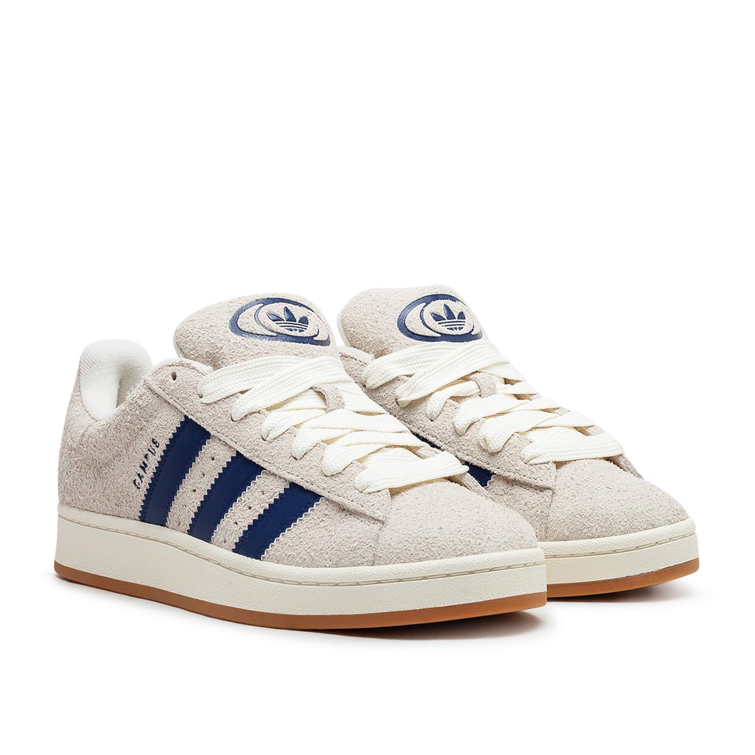 Retro Campus-Sneaker (Beige / Blau)