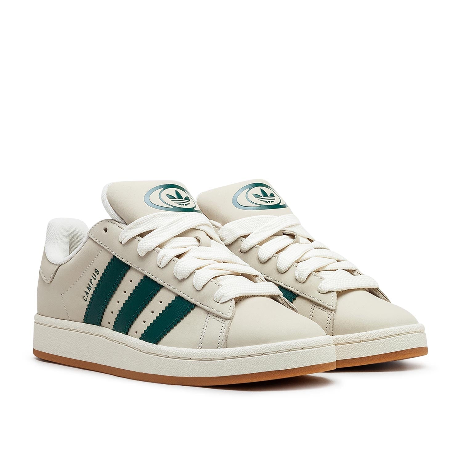 Retro Campus-Sneaker (Beige / Grün)
