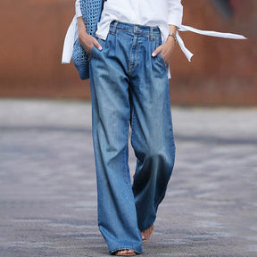 Weite High-Waist Jeans
