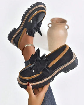 Valerie Bow Plateau-Loafer