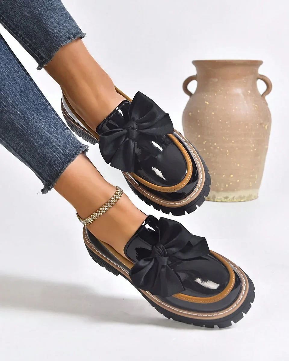 Valerie Bow Plateau-Loafer