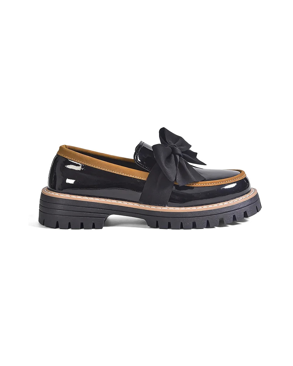 Valerie Bow Plateau-Loafer