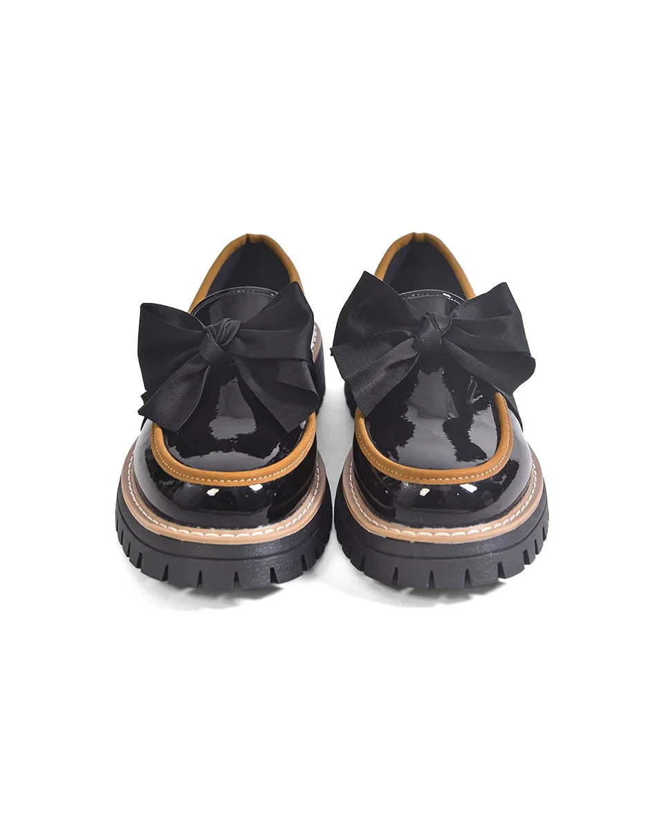 Valerie Bow Plateau-Loafer