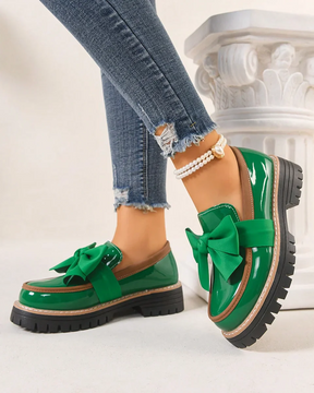 Valerie Bow Plateau-Loafer