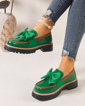 Valerie Bow Plateau-Loafer