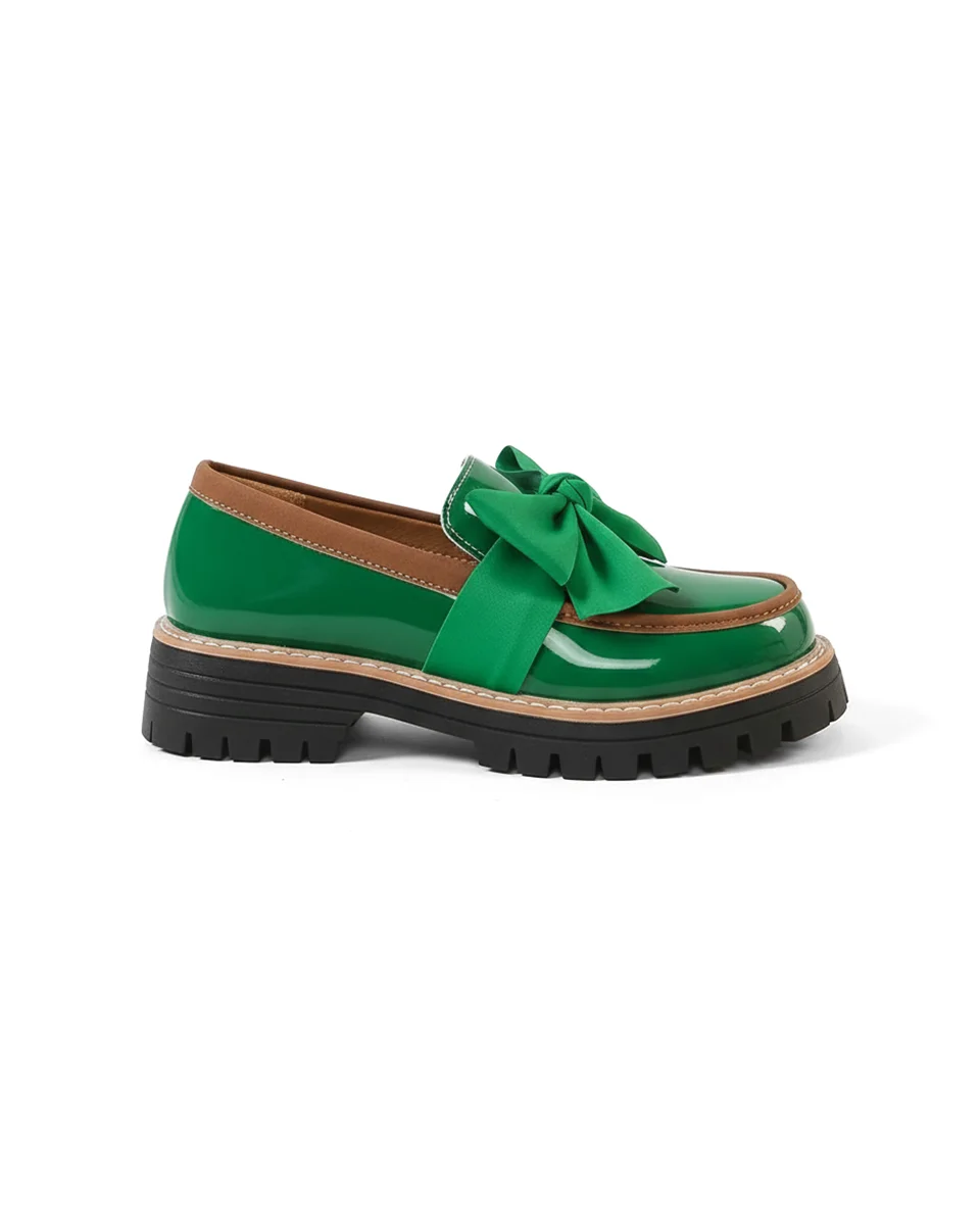 Valerie Bow Plateau-Loafer