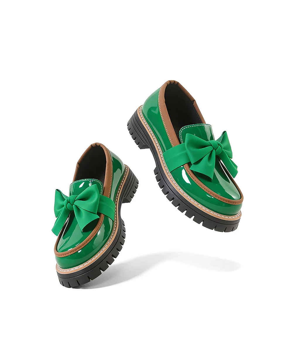 Valerie Bow Plateau-Loafer