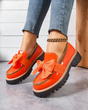 Valerie Bow Plateau-Loafer