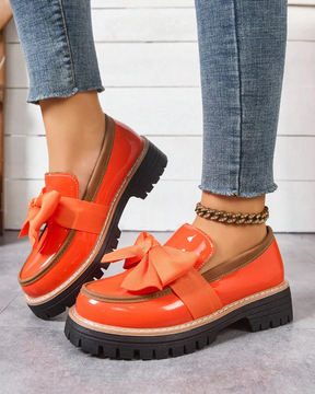Valerie Bow Plateau-Loafer