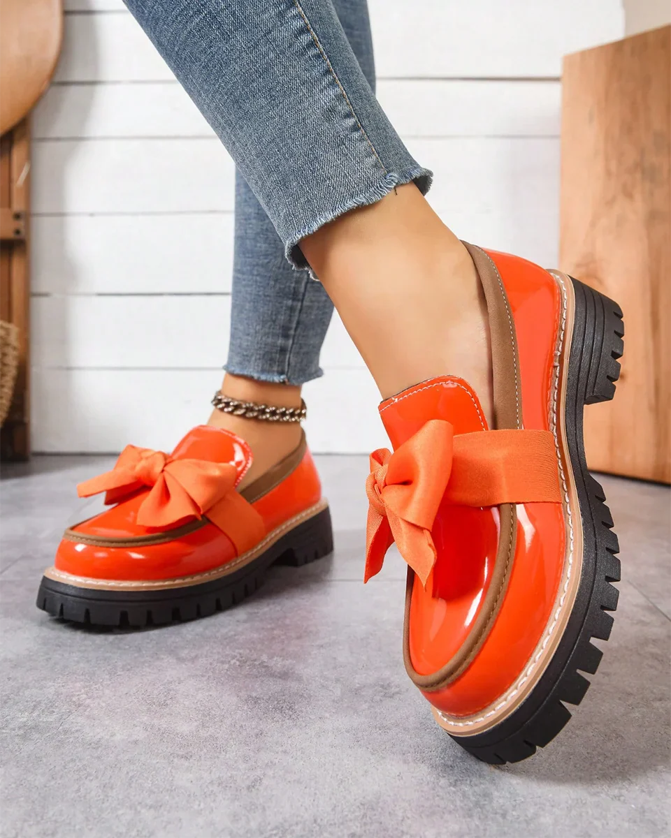 Valerie Bow Plateau-Loafer
