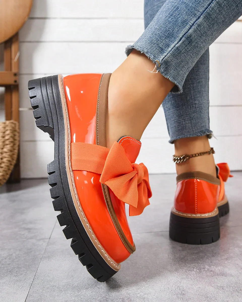 Valerie Bow Plateau-Loafer