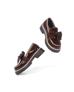 Valerie Bow Plateau-Loafer