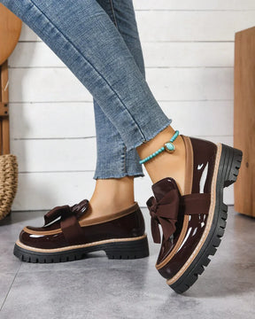Valerie Bow Plateau-Loafer