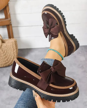 Valerie Bow Plateau-Loafer