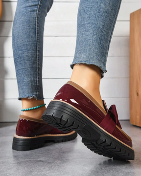 Valerie Bow Plateau-Loafer