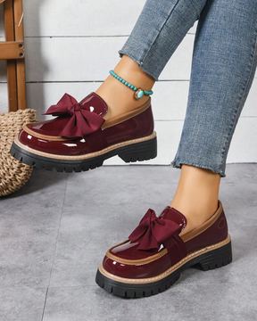 Valerie Bow Plateau-Loafer