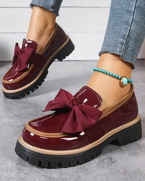 Valerie Bow Plateau-Loafer