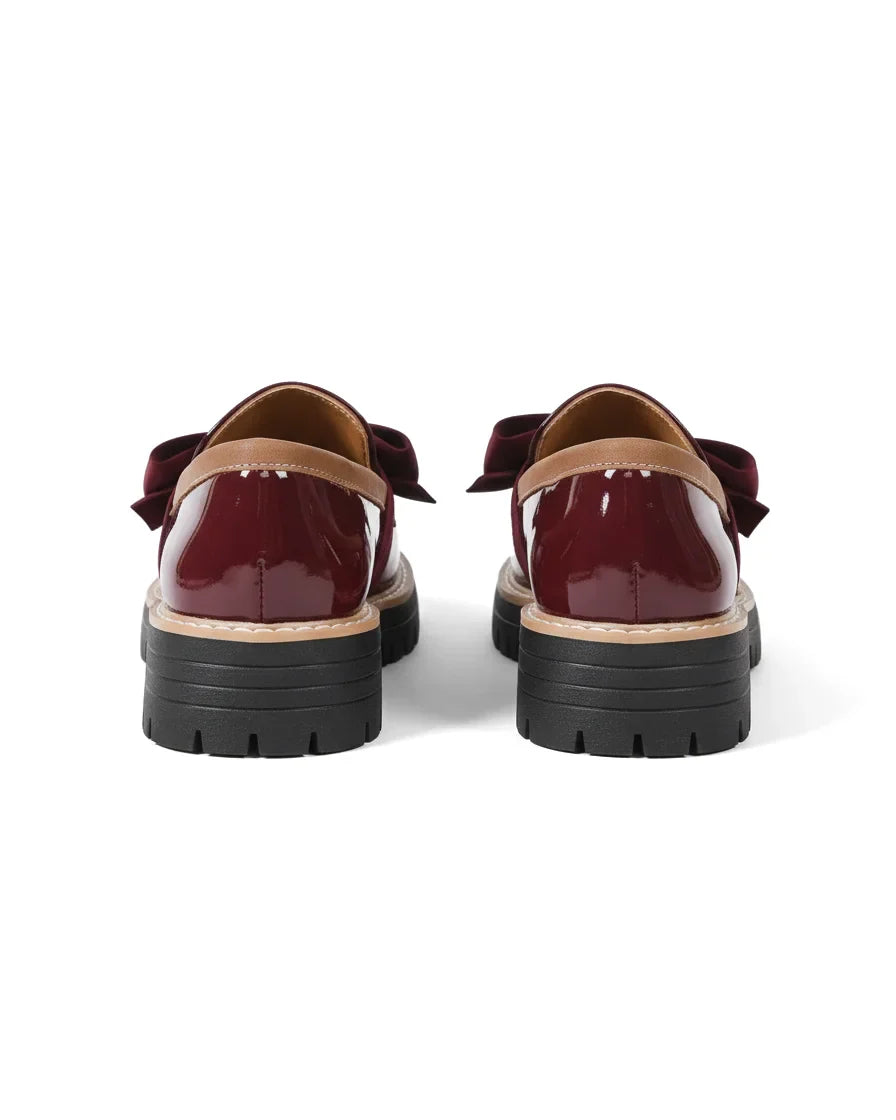 Valerie Bow Plateau-Loafer