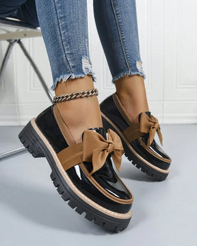 Valerie Bow Plateau-Loafer