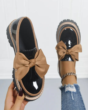 Valerie Bow Plateau-Loafer