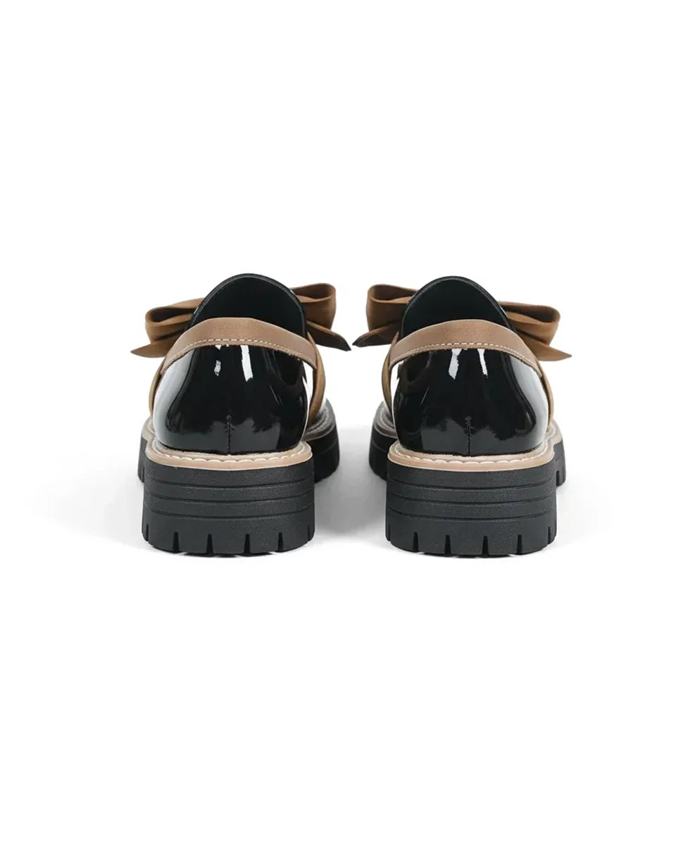Valerie Bow Plateau-Loafer