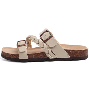 Arden Geflochtene Kork-Komfortsandalen