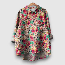 Elegante Bluse mit Blumenmuster