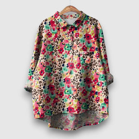Elegante Bluse mit Blumenmuster