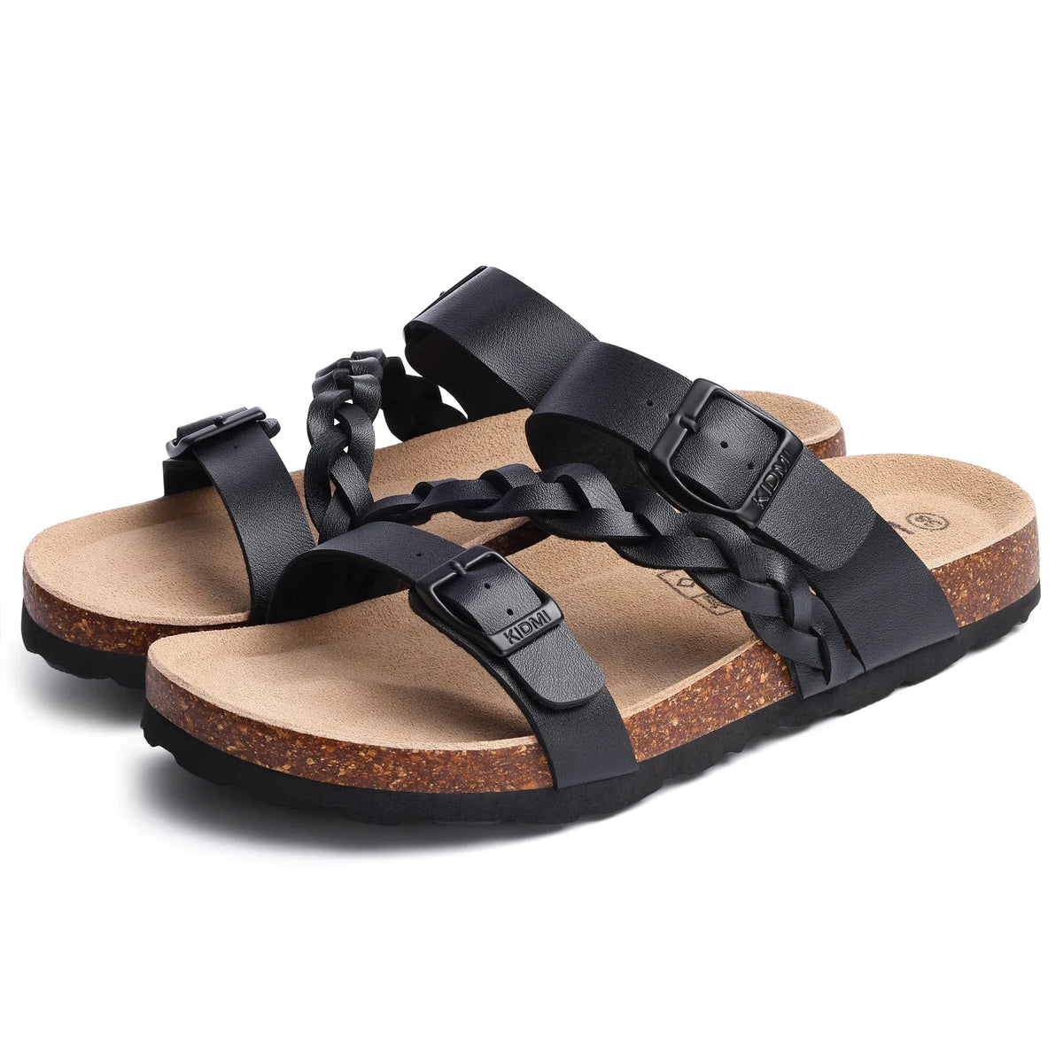 Arden Geflochtene Kork-Komfortsandalen