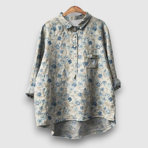 Elegante Bluse mit Blumenmuster