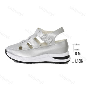Solenne Casual-Plateau-Sandalen