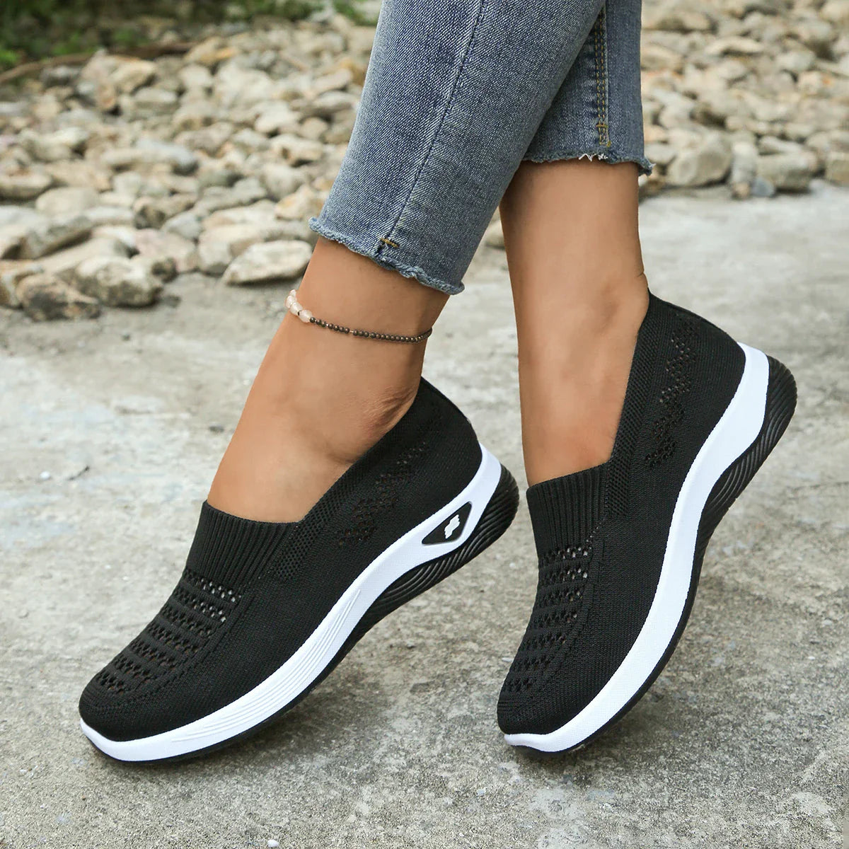 AeroFlex Knit Slip-On-Sneakers