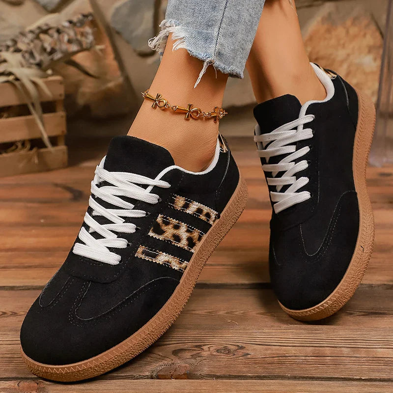 Samba Retro Black Leopard Turnschuhe