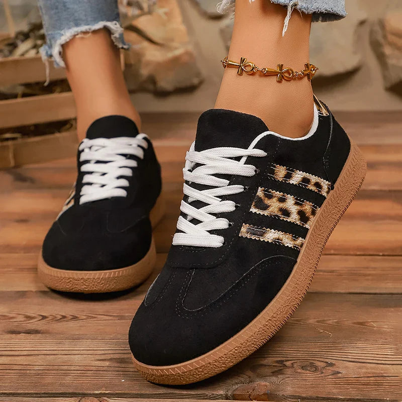 Samba Retro Black Leopard Turnschuhe