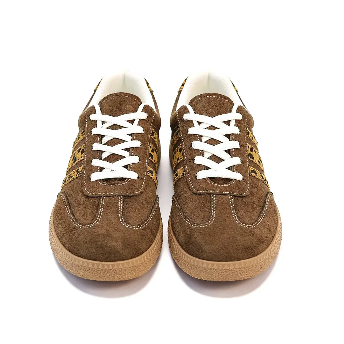 Samba Retro Braune Leoparden-Sneaker
