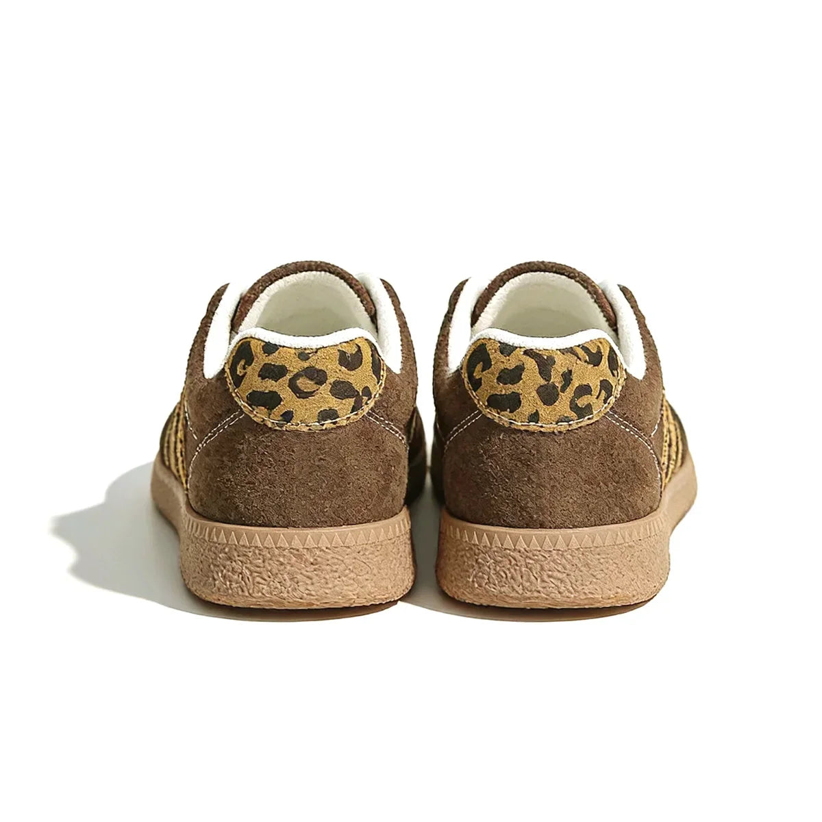 Samba Retro Braune Leoparden-Sneaker