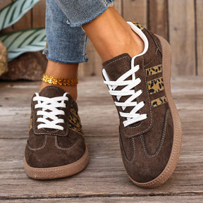 Samba Retro Braune Leoparden-Sneaker