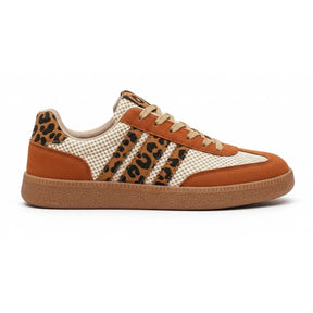 Samba Retro Braun/Beige Leopard-Sneaker