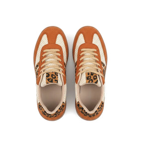 Samba Retro Braun/Beige Leopard-Sneaker