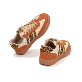 Samba Retro Braun/Beige Leopard-Sneaker