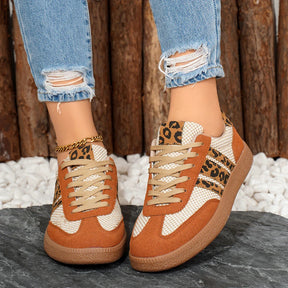 Samba Retro Braun/Beige Leopard-Sneaker